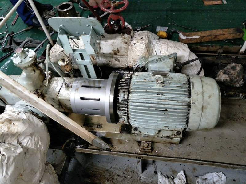 上海中遠公司8500集裝箱船只主機燃油循環(huán)泵磁性聯(lián)軸器改裝工程